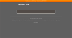 Desktop Screenshot of feminish.com
