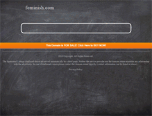 Tablet Screenshot of feminish.com